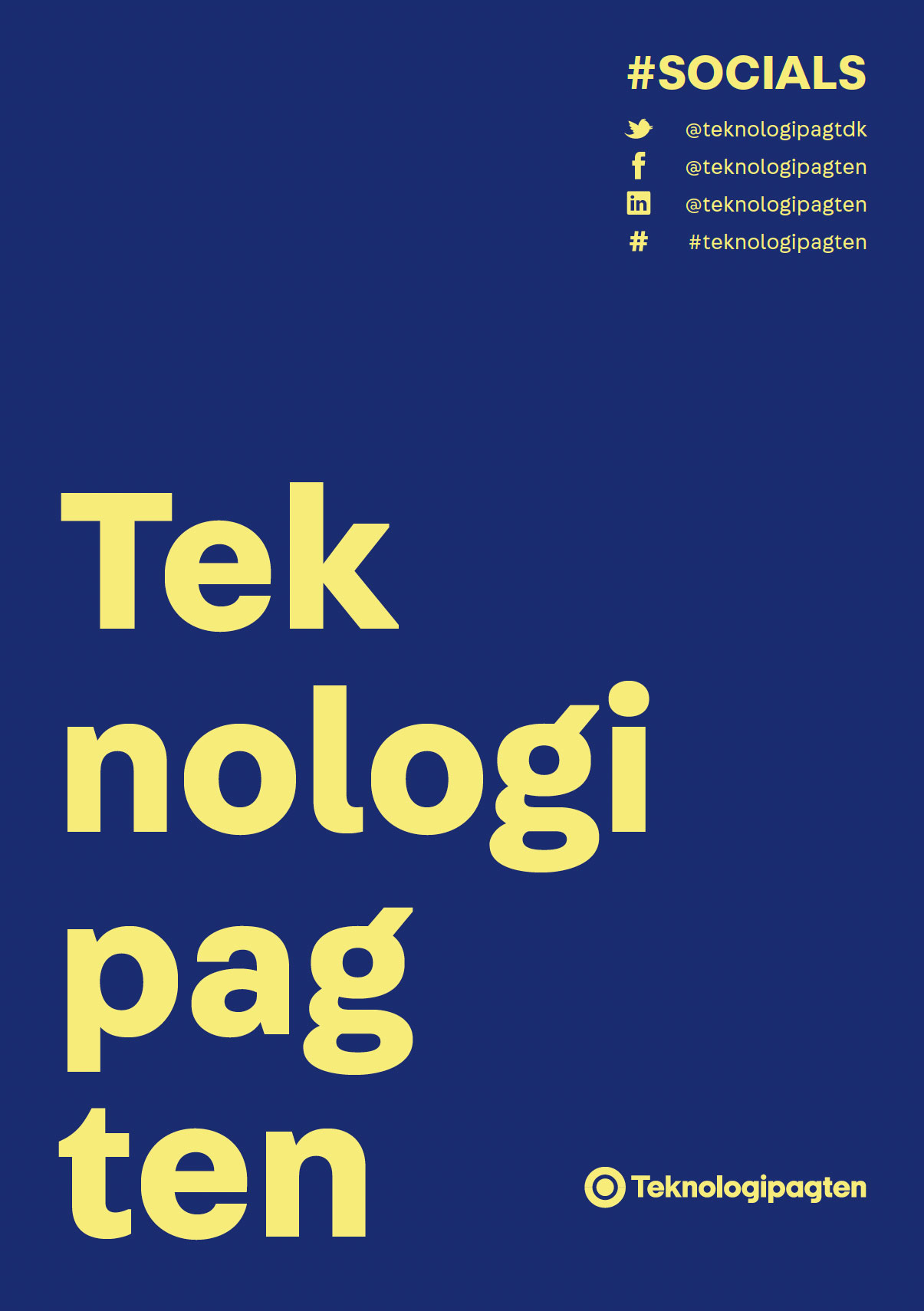 Teknologipagten plakat design