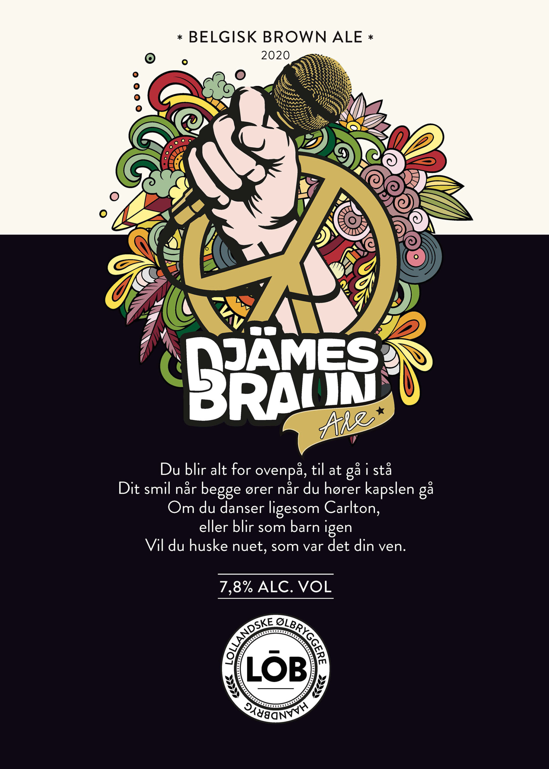 LÖB øl - plakat til musik til roen fest 2020